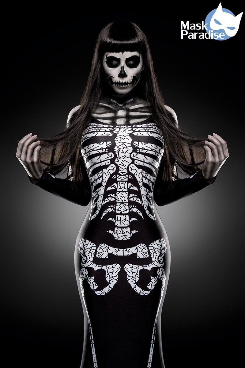 Costum Skeleton Lady Mask Paradise