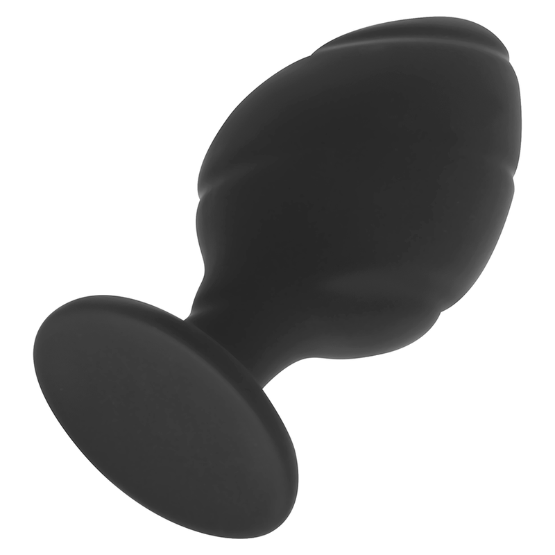 Dildo Anal, Butt Plug, silicon negru, 7 cm x 3,8 cm