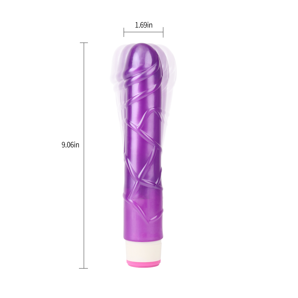 Vibrator Natural Basic Pulsator Purple, [ 23 cm x 4,3 cm ]