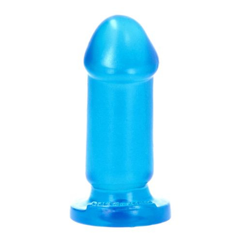 Plug Dildo Anal Mio, Natural, albastru jelly, 8 cm x 3,5 cm