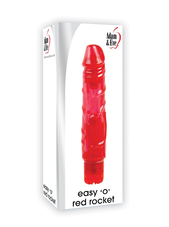 Vibrator Rosu HY Adam and Eve Easy O Red Rocket, 7 Functii