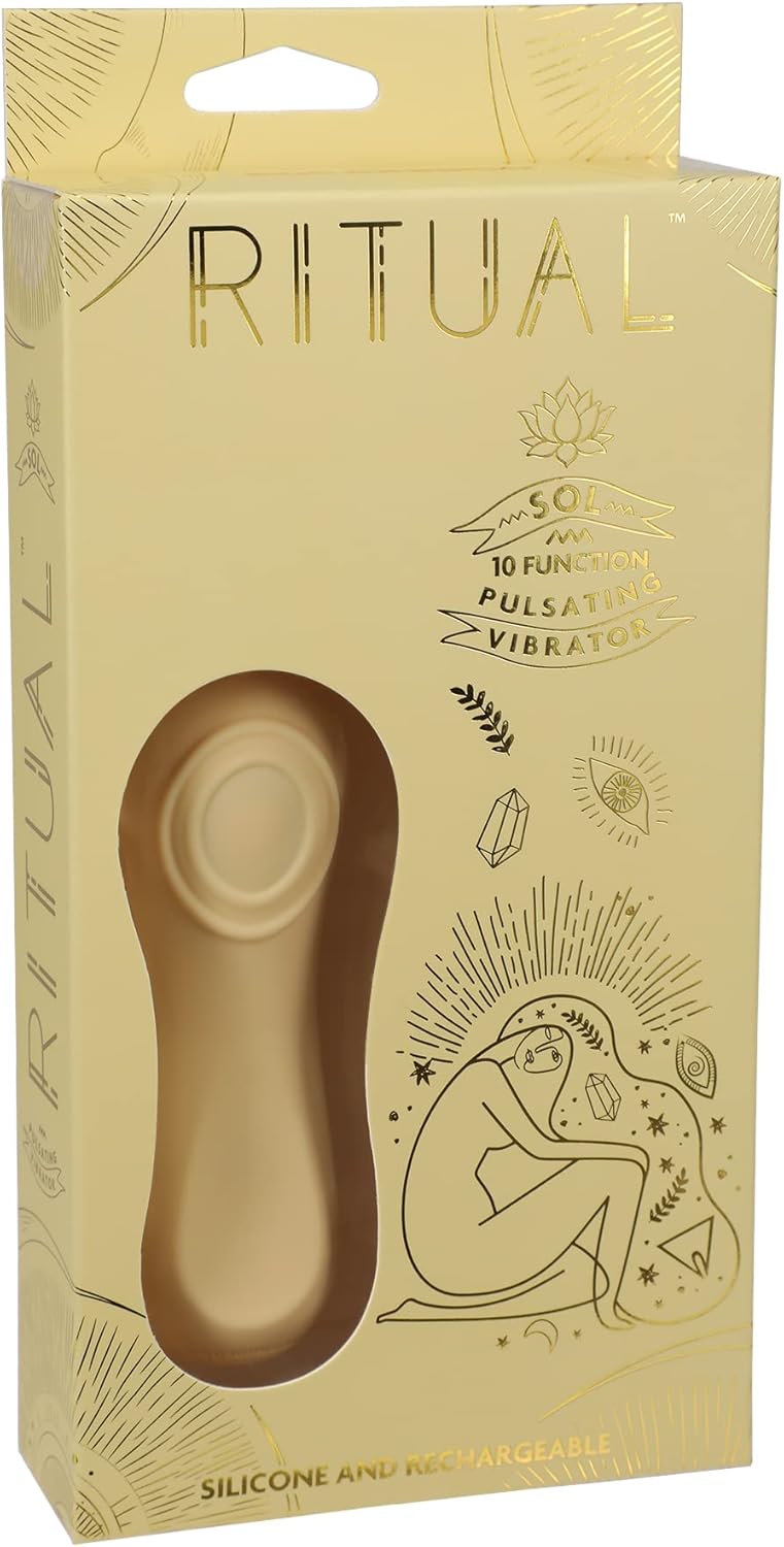 Vibrator Pulsator pentru Femei Doc Johnson »Ritual« 12,8 cm - Galben - produs original erotica.ro