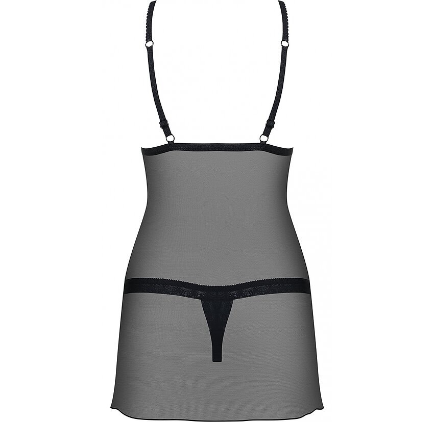 Set Camasa si Bikini Kierra Obsessive 865-CHE - Negru, poza 2