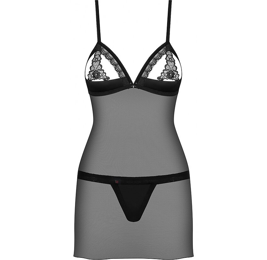 Set Camasa si Bikini Kierra Obsessive 865-CHE - Negru, poza 1