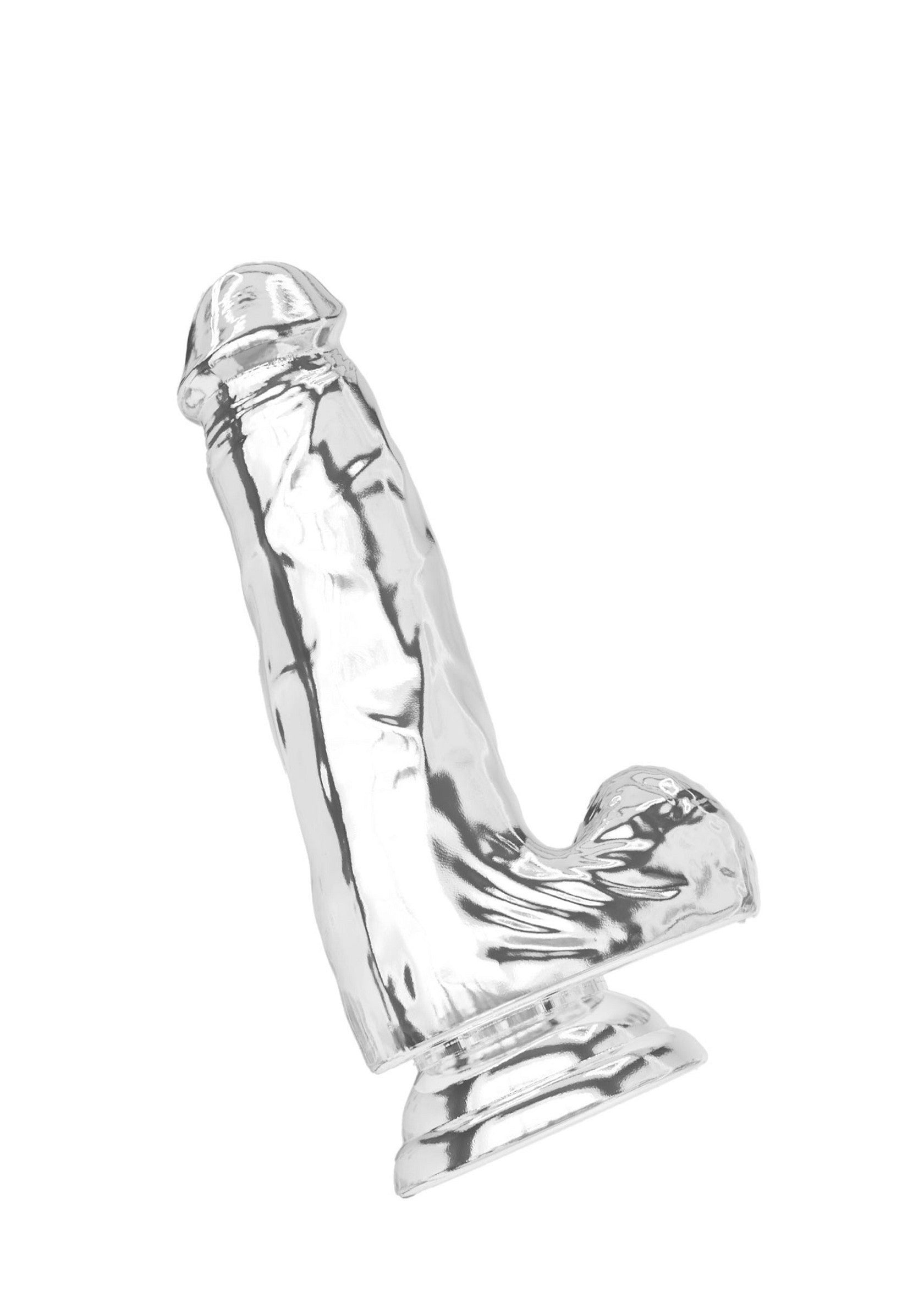 ToyJoy Clear Dildo - ventoza TPE transparent