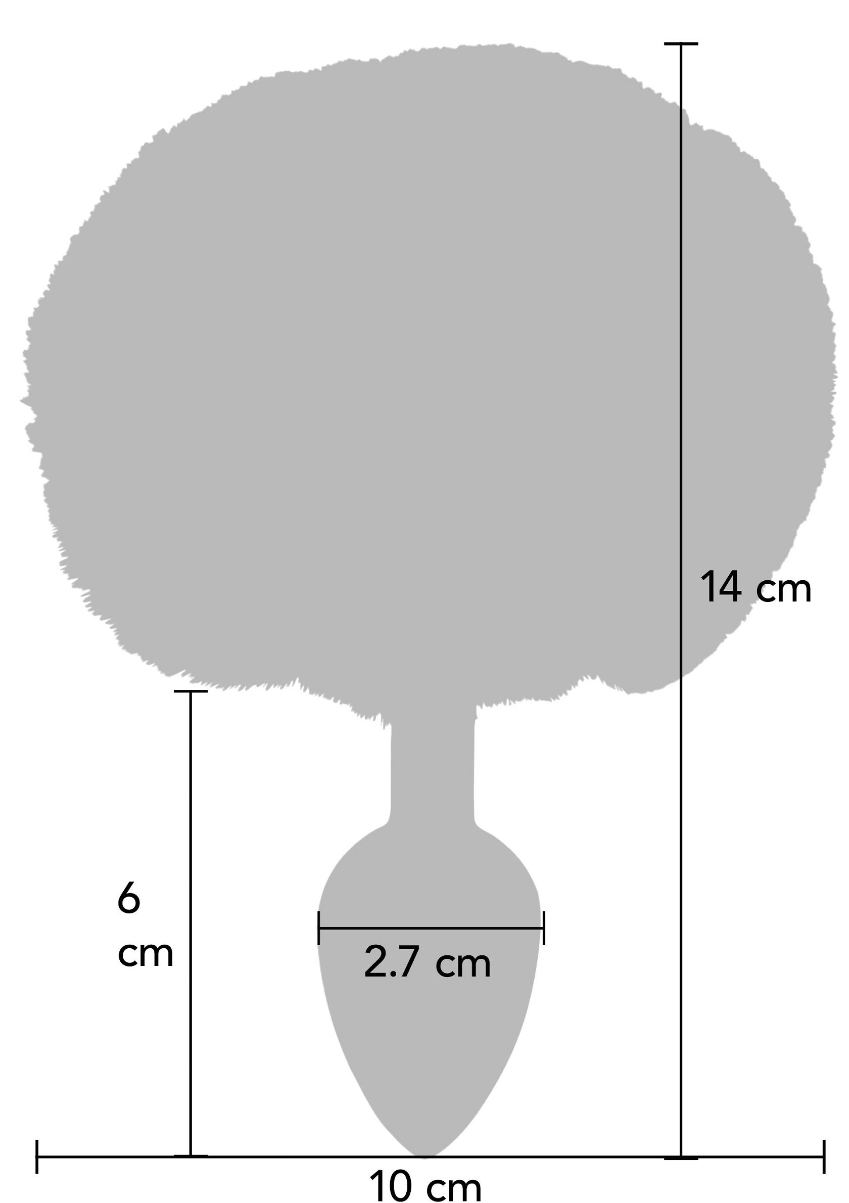 ToyJoy Bunnytail Alb - coada pufoasa