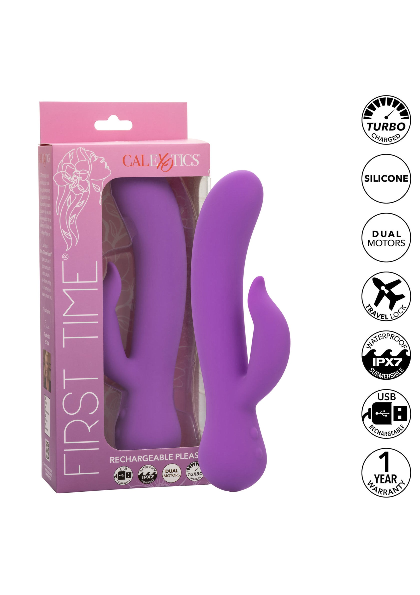 Vibrator CalExotics Rechargeable Pleaser Violet