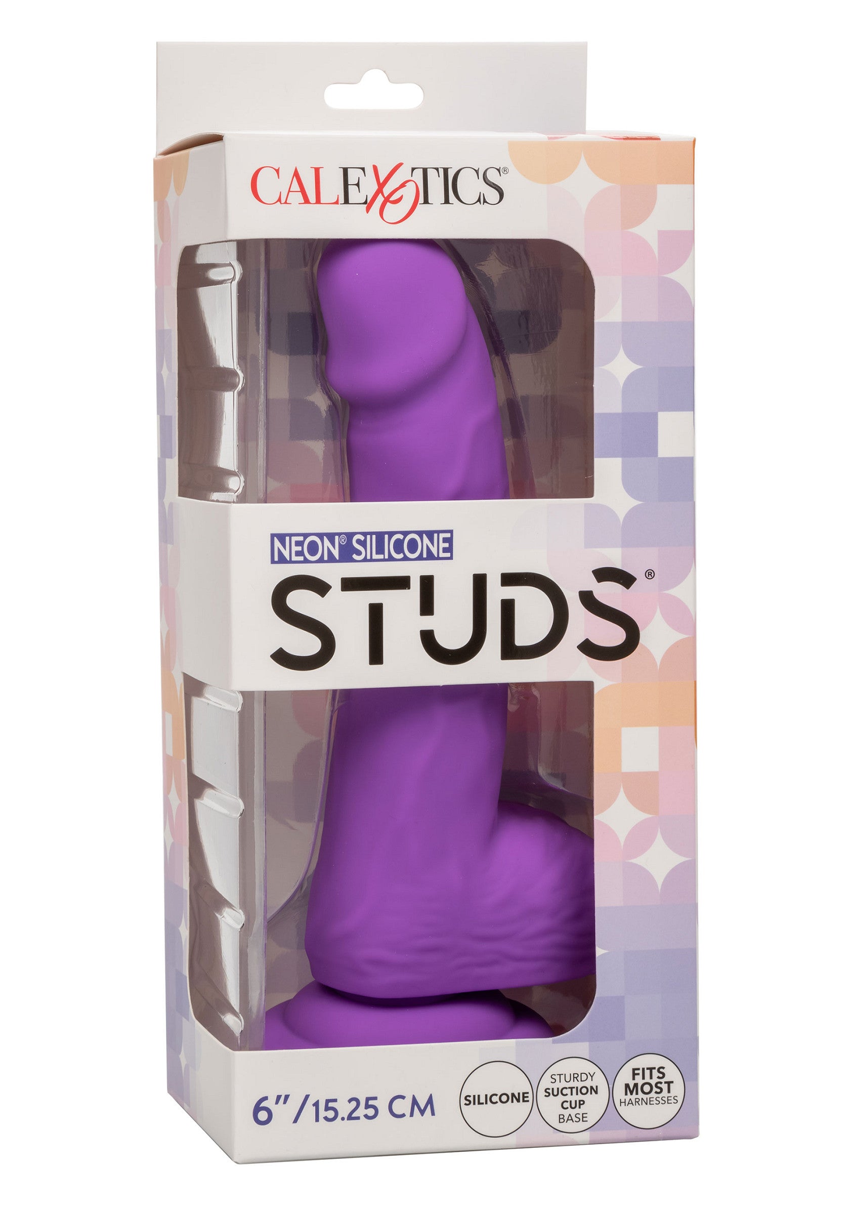 CalExotics Neon Studs Violet silicon neon culoare vibranta