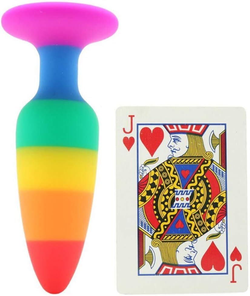 Baza suction cup plug anal rainbow colours