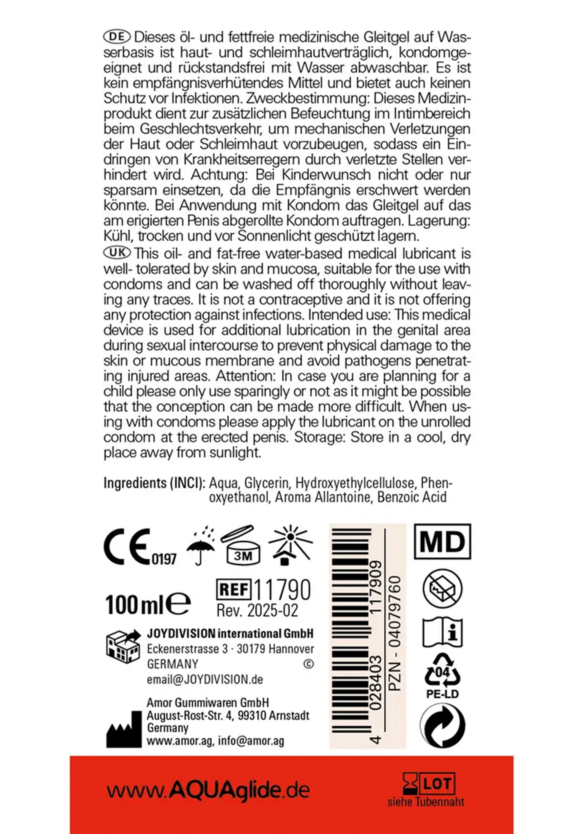 Aquaglide Joydivision Capsuni - lubrifiant aroma fructe compatibil silicon