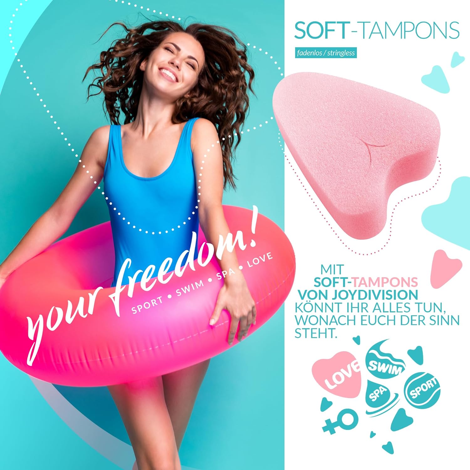 JoyDivision Normal Soft Tampons 50 buc - beneficii pentru femei active
