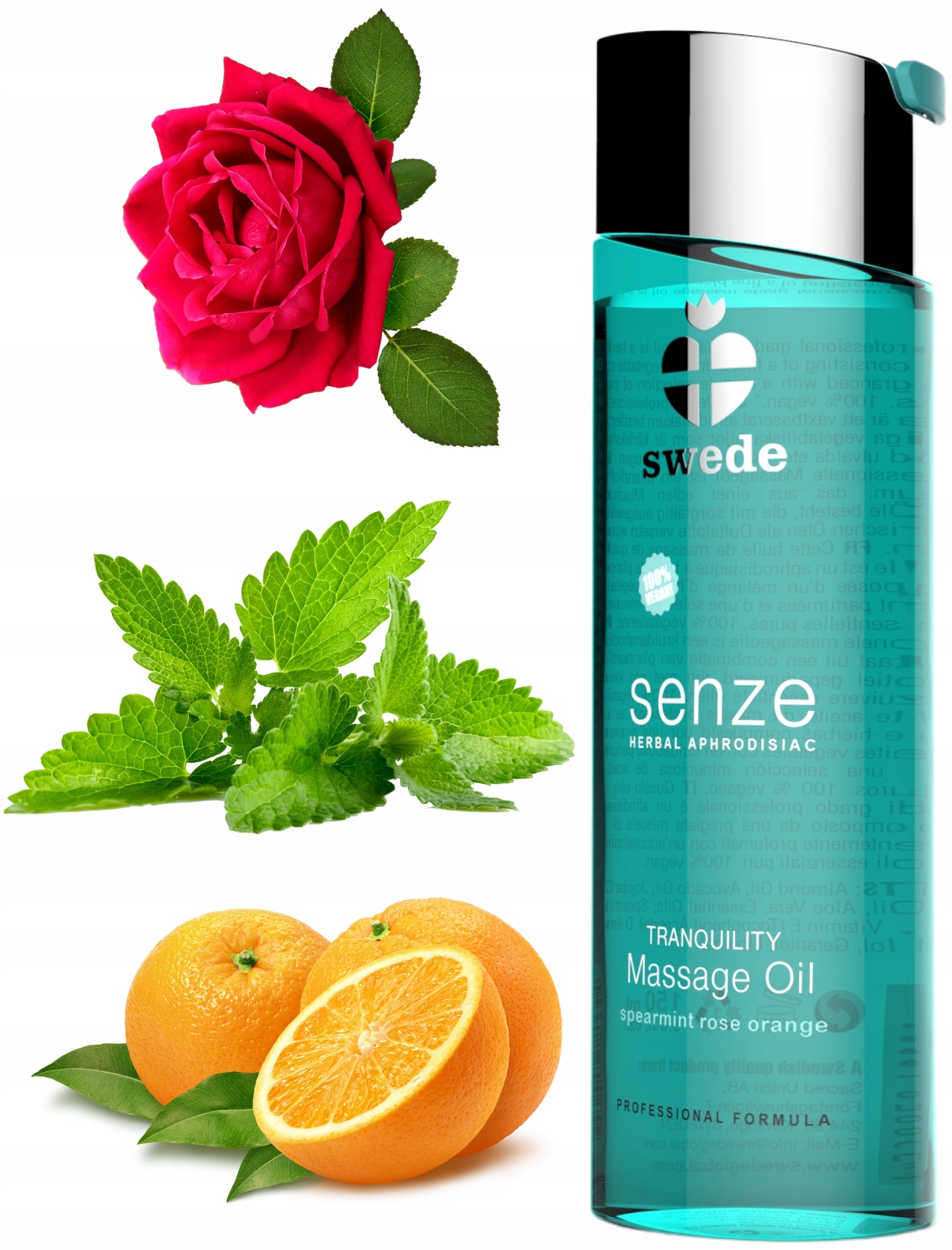 Swede Warming Herbal Menta Trandafiri - masaj erotic afrodiziac
