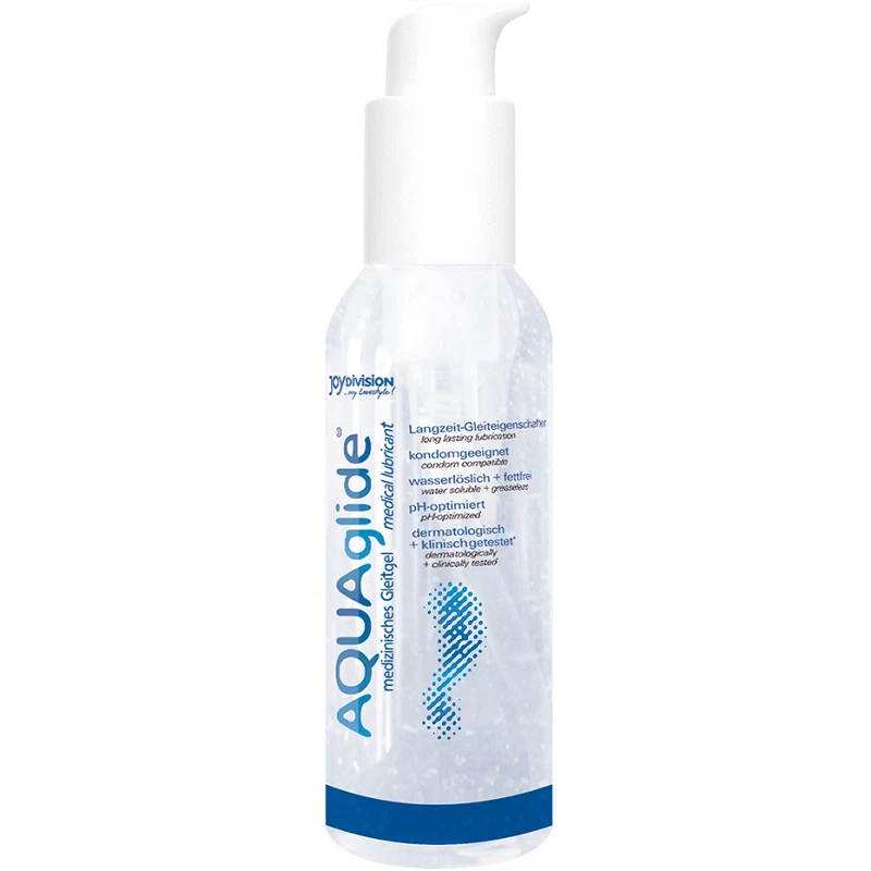 AQUAglide 125ml JoyDivision lubrifiant vegan food grade fara grasimi inodor compatibil silicon TPE jucarii sex Germania