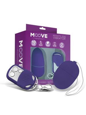 Mini Ou Vibrator MOOVE Egg Remote Control purple