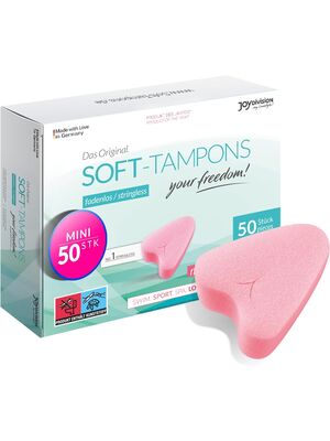 50 buc. Mini Soft Tampons JoyDivision - Tampoane Igienice Femei