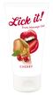 Lubrifiant gel de masaj Lick It Strawberry, Aroma Cirese , 50ml
