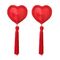 Red Heart Nipple Pasties, Lovetoy, Rosu, S-L