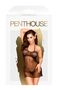 Rochie neagra Penthouse, cu chilotei tip string, All Yours